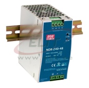Netzteil NDR, Eingang 90..264VAC/ 127..370VDC, Ausgang 240W 10A 24..28VDC, LED, W63mm, TS35, UL/TÜV/CE