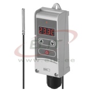 Capillary thermostat P5684, 230VAC 1CO 5A(1.5A) reg temp. 5°C...90°C, Digital res.0.1°C, capil L=900mm, Ø6mm, IP40, white, Emos