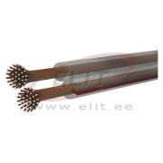 Kõlarikaabel 2× 2.50 ECO, läbipaistev PVC, CCA 100m, Emos