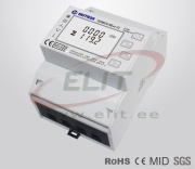 Energiezähler SDM630, 10/100A (1Ø-2W/3Ø-3W/3Ø-4W)x 230/400VAC, LCD m. Hintergrundbeleuchtung, bidirektional, 2 Pulsausgänge, M-Bus, Kl.1/Acc.B, MID, -25..55°C, B72mm, TS35