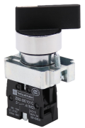 Selector Switch B2, ø22.5mm, 0-1, 1NO 10A 250VAC, long handle, IP40