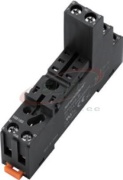 Relaissockel SRU08-E, SR2P, SR20T, 2P 10A 300V, Schraubklemme, RFT 2CO Relais, inkl. Haltebügel, Markierung, UL/TÜV/CE, TS35