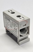 1914103 « Universal Terminal Block Al/Cu UK50/1A, 1P (2holes) 2.5-50mm² 145/160A 1000VAC/ 1500VDC, Hex5 4Nm 2.5..4mm²/ 12Nm 6..50mm², TS35, grey