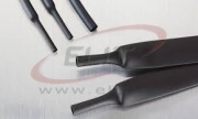 Heat Shrink Tubing HRA2, hot melt adhesive, 265/75mm, wall thick 3.8mm, polyolefin -55..110°C/ +120°C, UV resistant, L1.22m/pc, schwarz