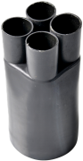 Cable Breakout HLB 450, 4cores, 100/47mm, L198mm, thick-wall, hot melt adhesive, crosslinked polyolefin -55..125°C/ +130°C, UV resistant, black