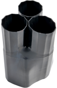 Cable Breakout HLB 350, 3cores, 125/57mm, L260mm, thick-wall, hot melt adhesive, crosslinked polyolefin -55..125°C/ +130°C, UV resistant, black
