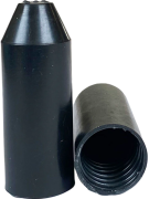 Cable Endcap HSEC 110, 14/5mm, L45mm, thick-wall, hot melt adhesive, crosslinked polyolefin -55..110°C/ +120°C, UV resistant, black