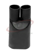 Cable Breakout HLB 215, 2cores, 40/16mm, wall thick 2.1mm, L125mm, crosslinked polyolefin -55..125°C/ +130°C, UV resistant, schwarz