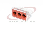 Schraubenlose Dosenklemmen WCT, 3x 2.5..6mm² 32A 400V, transparent/lila