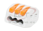 Splicing Connector WCT, 3x 0.08..4mm² 32A 400V, w. operating levers