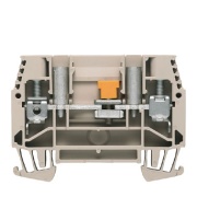 Prüftrenn-Reihenklemme WTL 6/1/STB, 6mm² 41A 630V, Prüfbuchse, schwenkbar, dunkelbeige