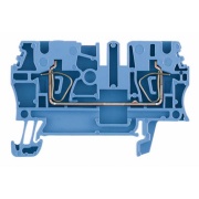 Durchgangs-Reihenklemme ZDU 2.5 BL, 24A 800V, Zugfederanschluss, Weidmüller, blau