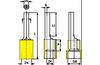 Pin Terminal w. Collar Pin g, 4..6mm² 600V, -25..75°C, PVC, brass, 100stk/pck, gelb