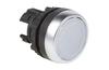 Drucktaster Osmoz, Kopf| beleuchteter, ø22.5mm, Metalllünette, IP66/69K IK05, Legrand, weiß