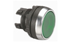 Drucktaster Osmoz, Kopf| beleuchteter, ø22.5mm, Metalllünette, IP66/69K IK05, Legrand, grün