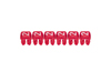 Marker CAB3, 0.5..1.5mm², 2, Streifen 30stk, rot