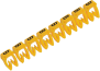 Marker CAB3, 0.5..1.5mm², B, strip 30pcs, yellow