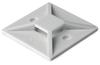 Self-Adhesive Cable Tie Mount MB 1919, 19x19mm, 80N, -40..85°C, Polyamide 6.6, UL94 V2, 100stk/pck, valge