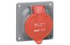 Panel Mount Socket Hypra, 3P+E 32A 415VAC, plastic, IP44