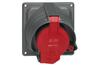 Panel-Mount Flange Fassung w. Prisinter Hypra, 3P+E 63A 415VAC, plastic, IP44, Legrand
