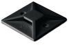 Self-Adhesive Cable Tie Mount MB 1212, 12x12mm, 80N, -40..85°C, Polyamide 6.6, UL94 V2, UV resistant, 100stk/pck, must