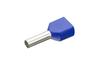 Aderendhülse Ct 025010 w, 2x2.5x10mm, 250stk/pck, Blau