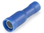 Bullet Connector Kog v 4 b, female, insulated, 1.5..2.5mm² 300V, D4mm, -25..75°C, PVC, brass, 100pcs/pck, blue