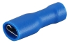 Receptacle Con vv 4.8 b, fully insulated, female, 1.5..2.5mm² 300V, tab 0.8x4.8mm| 488, -25..75°C, PVC, brass, 100stk/pck, blau