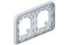 FM Support Frame Plexo, 2gang hori., IP55, grey