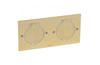 Deckelsatz Arteor/Mosaic, rechteckig, 2x 2M, weiße LED, 180° Öffnungsklappe, IP44 IK08, Legrand, Bronze Quad