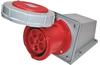 SM Industrial Socket, 3P+N+E 63A 415VAC, IP67, MaxPro, rot