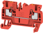 Durchgangs-Reihenklemme A2C 2.5 RD, 1 Stock, 2.5mm² 24A 800V, push-in, rot