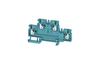 Durchgangs-Reihenklemme A2T 2.5 BL, 2 Stock, 2.5mm² 24A 800V, push-in, Weidmüller, blau
