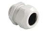 Kabelverschraubungen Syntec, PG13.5, ø5.5..12mm| 1Einteiliger Dichtring, Schlüsselweite 24mm, Gewindelänge 9mm, -30..100°C, PA6, TPE, HF, inkl. O-ring, CE/UL/VDE, IP68, Agro, Hellgrau
