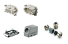 Heavy-duty connector kit RockStar® HDC-KIT-HE 10.110 M, kit, size 4, 90°, 10P, 16A 500V, diecast aluminium, -40..100°C, brass M25, Schraubklemme, IP65, Weidmüller