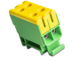 Tapping Terminal Block Al/Cu UK16/2PE, 1P (4holes) 1.5-16mm² 150/164A 1000VAC/ 1500VDC, Hex4 1.5Nm 1.5mm² ^3.5Nm 2.5..6mm² ^7Nm 10..16mm², TS35, yegr