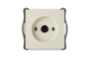 Fassung Touran, mech.| TV (end of line), 18dB, flush mount, Nilson, dunkelbeige