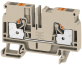 Feed-through Terminal A2C 10, 1-tier, 10mm² 57A 1000V, push-in clamp, beige