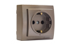 SM Fassung Themis, 2P+E Schuko, 16A 250VAC, fume-anthracite