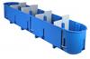 Junction Box P5x60D, 5x 60|ø68x63 w. screws, cavity wall, HF, Simet, blau