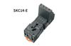 Relaissockel SKC14-E, SK4P, SK36F, 4P 10A 300V, Schraubklemme, RKE 4CO Relais, inkl. Haltebügel, Markierung, UL/TÜV/CE, 10stk/pck, TS35