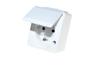 SM Socket Nortic, tamperproof, 16A 250VAC, plug-in clamp, IP44, white