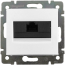 Socket Valena, mech.| RJ45 cat.6 UTP, spring clamp, white