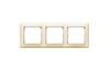 Frame Valena, 3gang, horiz. mount, beige