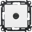 Socket Valena, mech.| TV 1.5dB 4..2400MHz, plug Ø9.5mm, white
