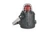 Hazloc Beacon, xenon 5J strobe, -4..131°F, PPS glass filled plastic/glass, ss304 mounting bracket, Vitongasket, ½-in. NPT conduit, 24VDC, IP66, NEMA4/4X/13, Allen-Bradley, rot