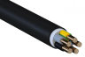 Power Cable CYKY-J, 5x1.5mm² 450/750V -15..70°C, 100m/pck, black