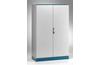 Schaltschrank E MOX, 1600Wx2000Hx400D, Monoblock, Doppeltür, Rückwand, Montageplatte, Kabeleinführungsbodenplatten, Dichtung, 4-Punkt-Verriegelung m. 3mm Doppel-Bit-Einsatz, C3M| Epoxidharzschicht, IP66 IK10, NEMA12, ETA, ozeanblau, grau