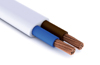 Flexible Cable H03VVH2-F, 2x0.75mm² 300/300V -10..60°C, 100m/pck, weiß