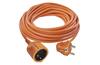 Extension Cord 25m with plug, socket 1x 2P+E Schuko 16A 250V, cable H05VV-F3G 1,5 mm2, orange, Emos